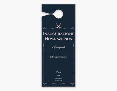 Anteprima design per Galleria di design: cartellino per maniglie per inaugurazione, Grande
