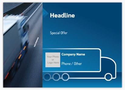 A lastwagen transportation blue design for Modern & Simple with 1 uploads