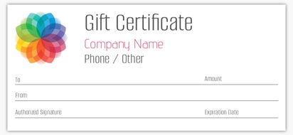 Design Preview for Design Gallery: Beauty & Spa Custom Gift Certificates