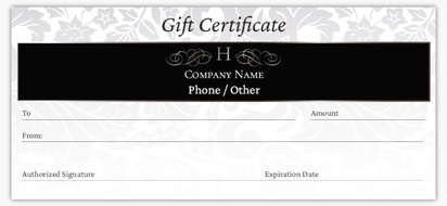 Design Preview for Design Gallery: Travel & Accommodation Custom Gift Certificates