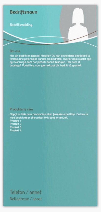 Forhåndsvisning av design for Designgalleri: Flyere og brosjyrer,  Ikke foldet DL (99 x 210 mm)