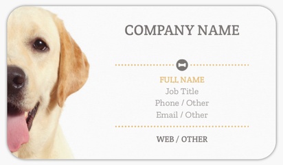 Design Preview for Dog Breeders Rounded Corner Business Cards Templates, Standard (3.5" x 2")