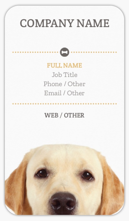 Design Preview for Design Gallery: Animals & Pet Care Rounded Corner Visiting Cards