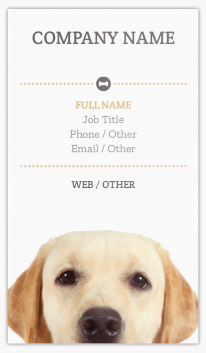 A dog breeder white brown design for Animals & Pet Care