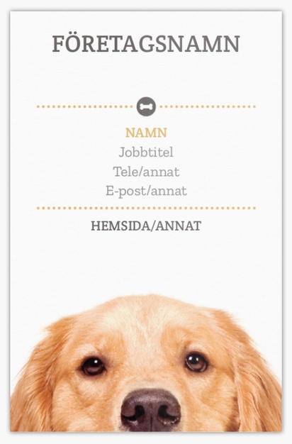 Förhandsgranskning av design för Designgalleri: Hunduppfödare Extratjocka visitkort, Standard (85 x 55 mm)