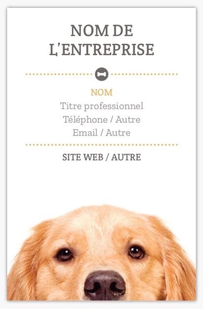 Aperçu du graphisme pour Galerie de modèles : cartes de visite soft touch pour élevage canin