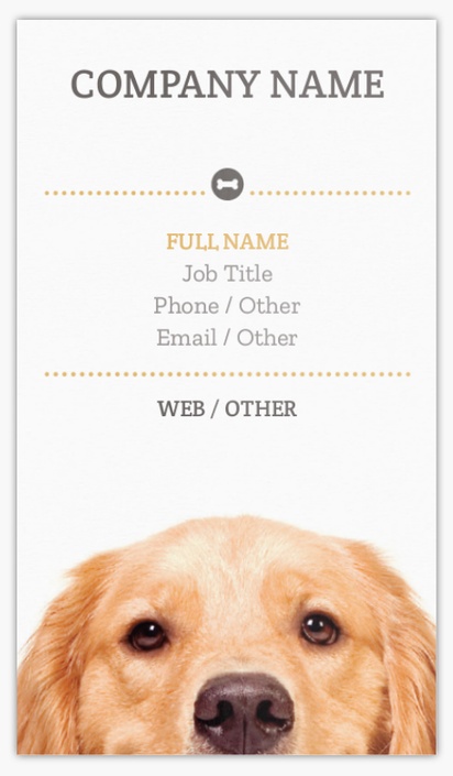 A golden retriever dog white brown design for Animals