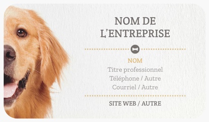 Aperçu du design pou rGalerie de modèles : Cartes d'affaires à texture naturelle, Élevage canin