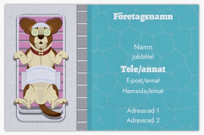 Förhandsgranskning av design för Designgalleri: Djur Visitkort med pärlemorskimmer
