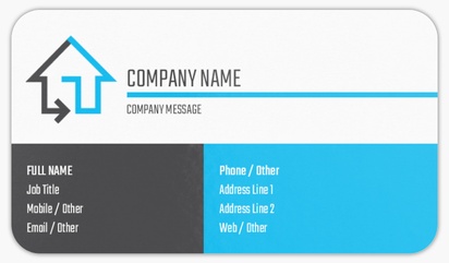 Design Preview for Construction, Repair & Improvement Rounded Corner Business Cards Templates, Standard (3.5" x 2")
