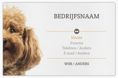 Voorvertoning ontwerp voor Ontwerpgalerij: Honden Visitekaartjes van natuurpapier