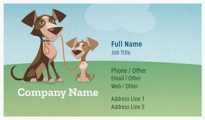 Design Preview for Design Gallery: Pet Training Natural Textured Business Cards