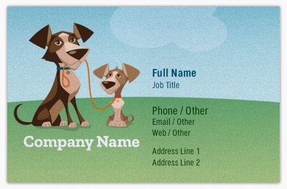 Design Preview for Design Gallery: Pet Training Pearl Business Cards