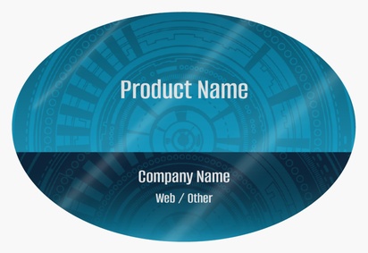 Design Preview for Design Gallery: Software Development Product Labels on Sheets, Oval 7.6 x 5.1 cm