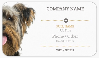 Design Preview for Pet Training Rounded Corner Business Cards Templates, Standard (3.5" x 2")