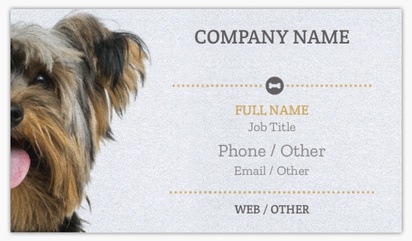 Design Preview for Animals Pearl Business Cards Templates, Standard (3.5" x 2")