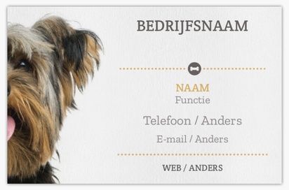 Voorvertoning ontwerp voor Ontwerpgalerij: Honden Visitekaartjes van natuurpapier