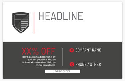 A public safety shield gray white design for Coupons