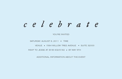 Design Preview for Design Gallery: Minimal Invitations and Announcements, Flat 11.7 x 18.2 cm