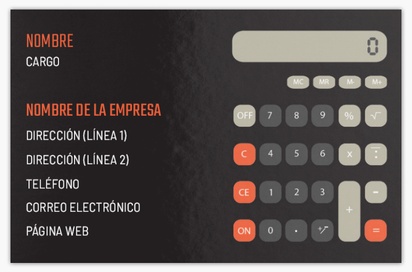 Vista previa del diseño de Galería de diseños de tarjetas de visita extragruesas para asesoría fiscal y contable, Standard (85 x 55 mm)