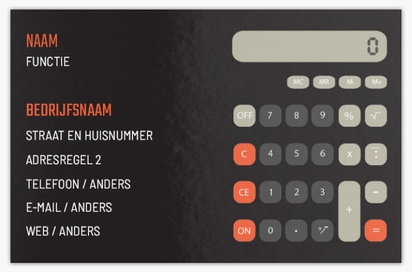 Voorvertoning ontwerp voor Ontwerpgalerij: Accountants en belastingadvies Extra dikke visitekaartjes, Standaard (85 x 55 mm)