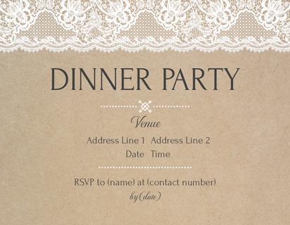 Design Preview for Templates for Rehearsal Dinner Invitations and Announcements , Flat 10.7 x 13.9 cm