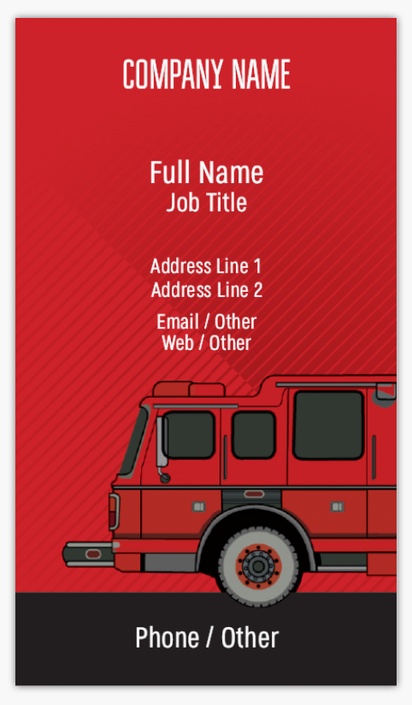 A fireman foil red gray design