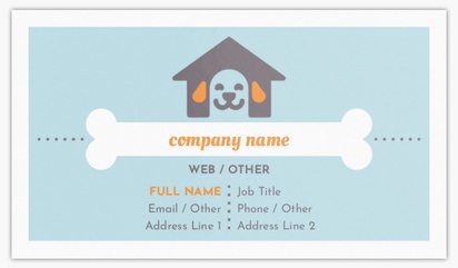 Design Preview for Design Gallery: Boarding Kennel & Catteries Standard Visiting Cards