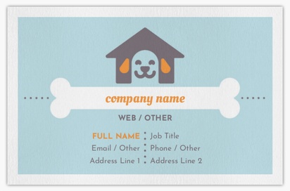 Design Preview for Design Gallery: Animals & Pet Care Natural Uncoated Business Cards
