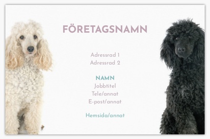 Förhandsgranskning av design för Designgalleri: Hunduppfödare Visitkort standard, Standard (85 x 55 mm)