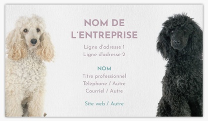 Aperçu du graphisme pour Galerie de modèles : Cartes d'affaires à texture naturelle, Élevage canin