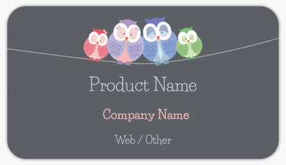 Design Preview for Design Gallery: Animals Product & Packaging Labels, Rounded Rectangle  8.7 x 4.9 cm 