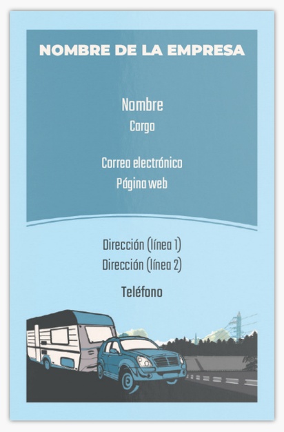 Vista previa del diseño de Galería de diseños de tarjetas de visita extragruesas para asistencia en carretera, Standard (85 x 55 mm)