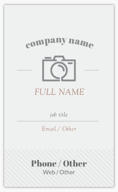 Design Preview for Business Cards for Photographers: Ideas and Examples, Standard (91 x 55 mm)