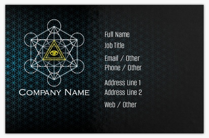 Design Preview for Design Gallery: Religious & Spiritual Metallic Business Cards
