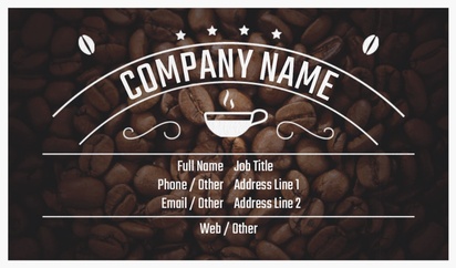 Design Preview for Design Gallery: Coffee Shops Natural Textured Business Cards