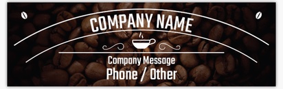 Design Preview for Design Gallery: Coffee Shops Vinyl Banners, 76 x 244 cm