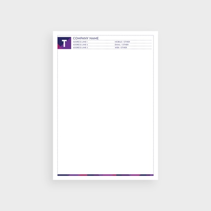 Design Preview for Design Gallery: Marketing Letterheads