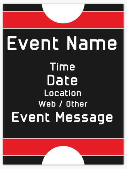 A 3 kuvaa kortit 3 afbeeldingen black red design for Events