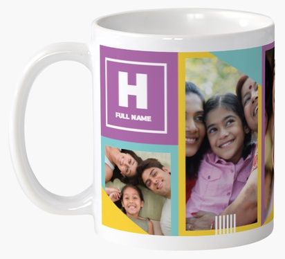 Design Preview for Design Gallery: Modern & Simple Personalised Mugs, 325 ml  Wrap-around