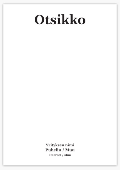 Mallin esikatselu Mallivalikoima: Konservatiivinen Säänkestävät julisteet, B1 (707 x 1 000 mm) 