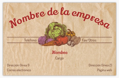 Vista previa del diseño de Galería de diseños de tarjetas de visita textura rugosa para mercado de productos agrícolas