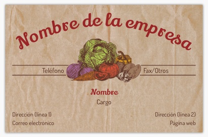 Vista previa del diseño de Galería de diseños de tarjetas con acabado lino para mercado de productos agrícolas