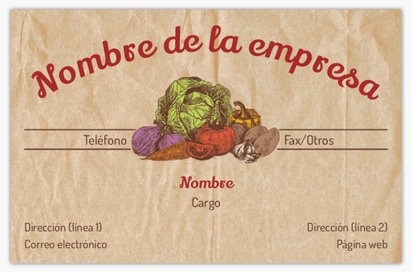 Vista previa del diseño de Galería de diseños de tarjetas de visita standard para mercado de productos agrícolas, Standard (85 x 55 mm)