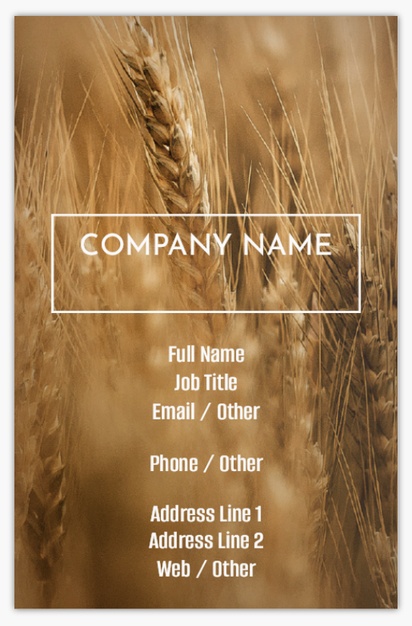 Design Preview for Design Gallery: Agriculture & Farming Ultra Thick Business Cards, Standard (85 x 55 mm)