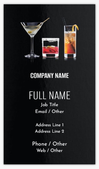 Design Preview for Design Gallery: Food & Beverage Standard Visiting Cards