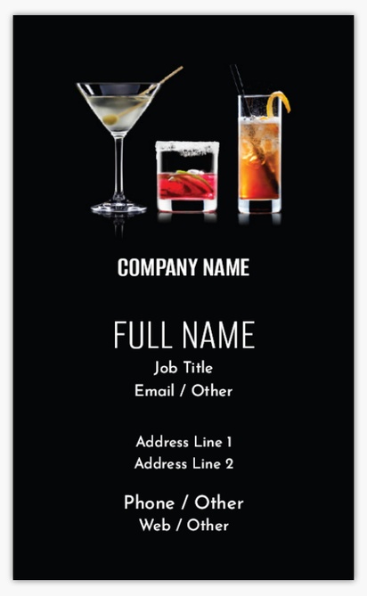 Design Preview for Design Gallery: Off Licences & Wine Merchants Standard Business Cards, Standard (91 x 55 mm)