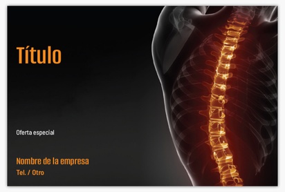Un columna vertebral quiropráctico diseño negro marrón para Moderno y sencillo