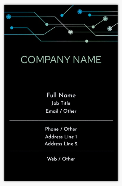 Design Preview for Design Gallery: Management Information Systems Pearl Business Cards