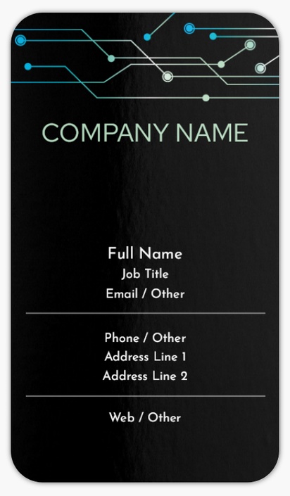Design Preview for Design Gallery: Management Information Systems Rounded Corner Business Cards, Standard (3.5" x 2")